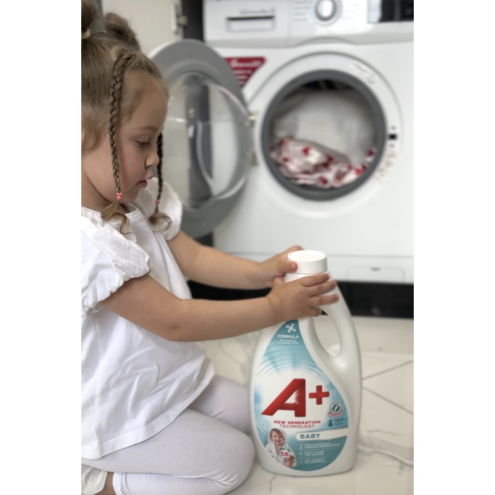 Гель для стирки A+ Baby для детского белья, 1.2 л (24 стирок) - 